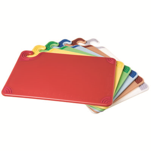 San Jamar CBG1218KC 12" x 18" x 1/2" Co-Polymer Saf-T-Grip Cutting Board - 1 Kt