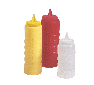 Vollrath 5224-13 24 oz Clear Polyethylene Squeeze Bottle Dispenser (12 Each Per Case)