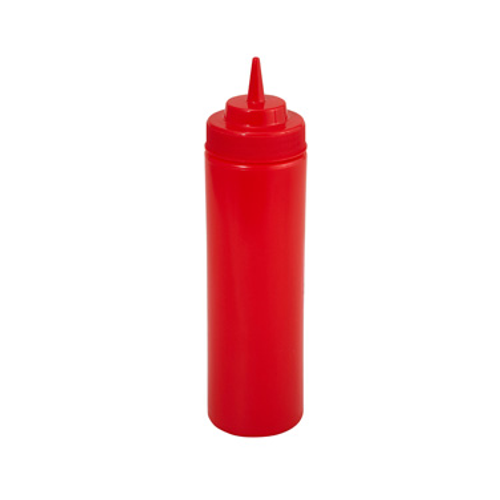 Winco PSW-12R 12 oz Red Plastic Squeeze Bottle (6 Each Per Pack)