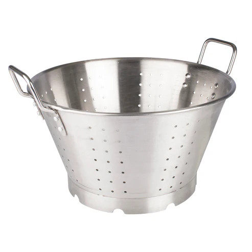 Winco SLO-16 16 Qt. Stainless Steel Colander