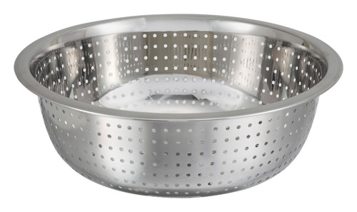 Winco CCOD-11S 11" Dia. Stainless Steel Chinese Colander