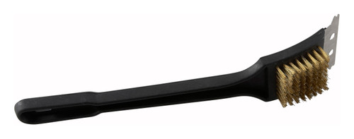 Winco BR-12 12" Brass Wire Bristles Grill/BBQ Brush