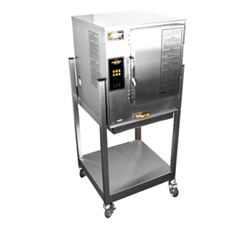 AccuTemp P61201E060 SGL-NG 6 Pans Natural Gas Convection Steamer Connected Evolution Boilerless - 60,000 BTU