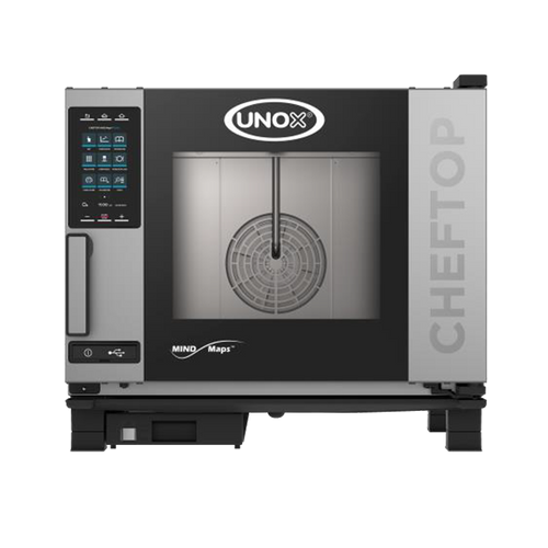 Unox XAVC-1011-GPL 10 Hotel Size Pan Left-to-Right Door Opening Natural Gas ChefTop MIND.Maps Plus Combi Oven - 75,000 BTU