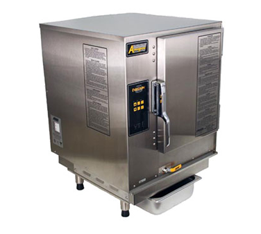 AccuTemp N61201D060-NG 6 Pan Natural Gas Countertop Boilerless Convection Steamer - 60,000 BTU
