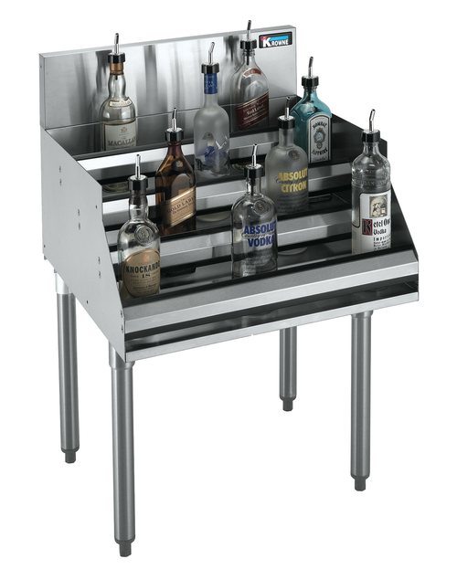 Krowne KR24-24RD 24"W x 24"D Underbar Liquor Bottle Display Unit