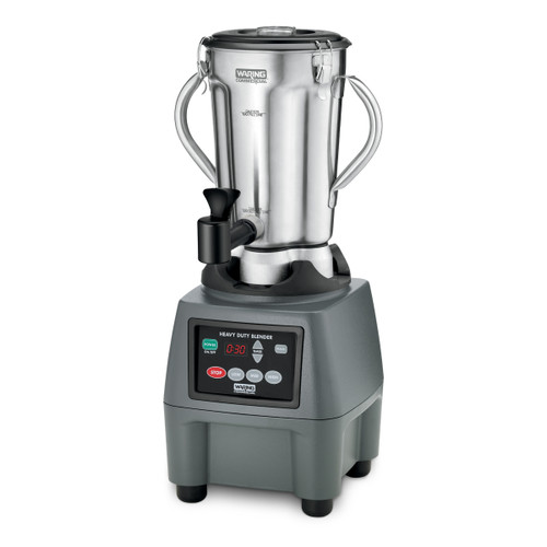 Waring CB15TSF 1 Gallon Stainless Steel Food Blender with Timer and Spigot - 120 Volts, 3.75 HP