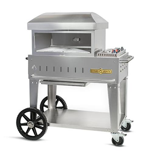 Crown Verity CV-PZ-24-MB Mobile Series Double-Deck Pizza Oven Natural Gas - 30,000 BTU