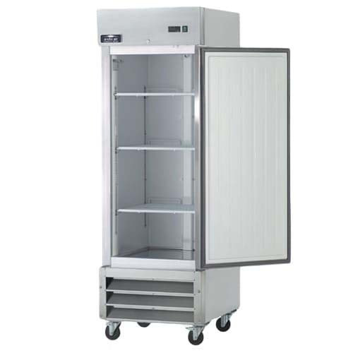 Arctic Air AR23 26.75" W Aluminum Interior One-Section Solid Door Reach-In Refrigerator