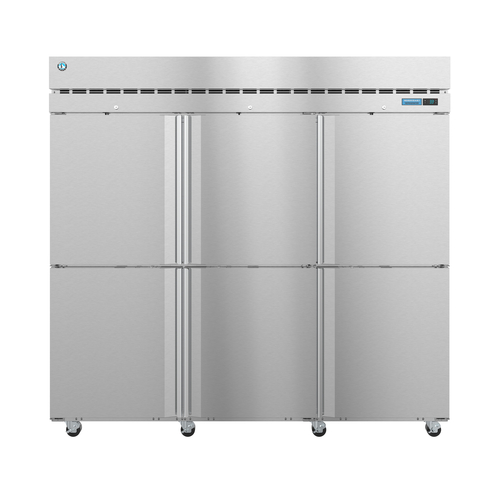 Hoshizaki R3A-HS 82.5" W Three-Section Solid Door Reach-In Steelheart Series Refrigerator