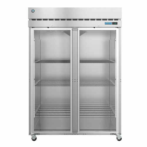 Hoshizaki R2A-FG 55" W Two-Section Glass Door Reach-In Steelheart Series Refrigerator