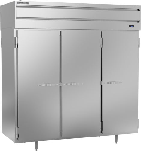 Beverage Air PRD3HC-1AS 77.75"W Three-Section Solid Door Prestige Plus Refrigerator