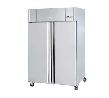 Infrico USA IRR-AGB49 54.5" W Two-Section Solid Door Reach-In Refrigerator