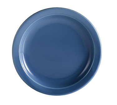 CAC China L-16NR-LBU 10.5" Dia. Light Blue Ceramic Round Las Vegas Plate (1 Dozen)