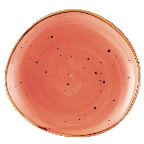 CAC China TUS-6-CRL Coral Porcelain Round Tucson Plate (3 Dozen Per Case)