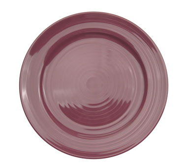 CAC China TG-8-PLM 9" Dia. Plum Porcelain Round Tango Plate (2 Dozen Per Case)