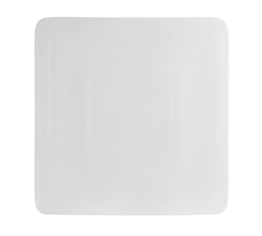 CAC China SF-SQ9 Bone White Porcelain Square Sunrise Plate (2 Dozen Per Case)