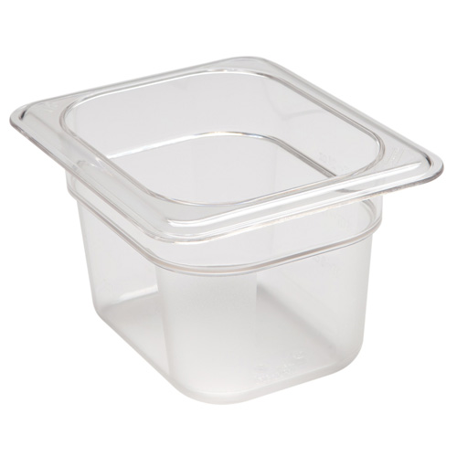 Cambro 84CW135 Camwear 1/8 Size Clear Food Pan 4" Deep - 6/Case