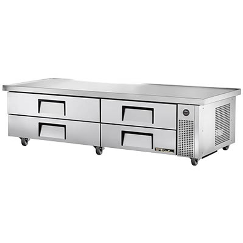True TRCB-82-86 86.25"W Four Drawer Refrigerated Chef Base