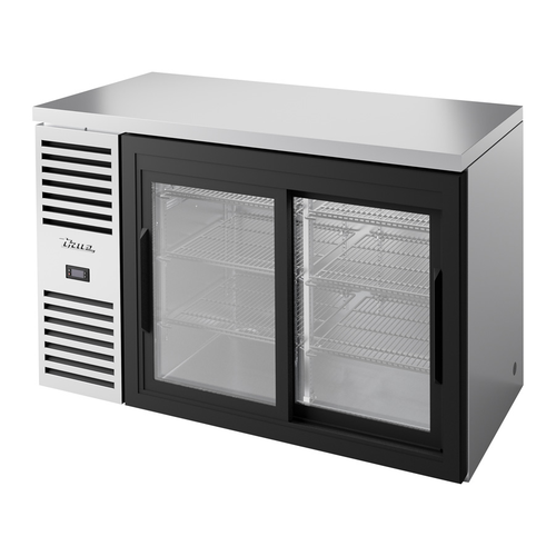 True TBR52-RISZ1-L-S-11-1 52"W Two-Section Glass Door Refrigerated Back Bar Cooler