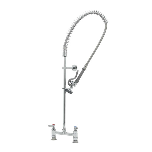 T&S Brass B-0123-B Easyinstall Pre-Rinse Unit Spring Action Gooseneck 8"