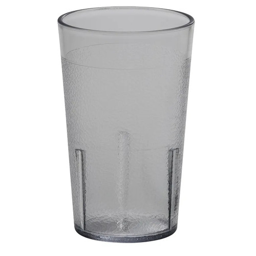 Cambro 500P152 5.2 Oz. Clear SAN Plastic Textured Exterior Colorware Tumbler