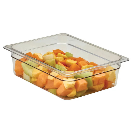 Cambro 24CW135 Camwear 1/2 Size Clear Food Pan 4" Deep