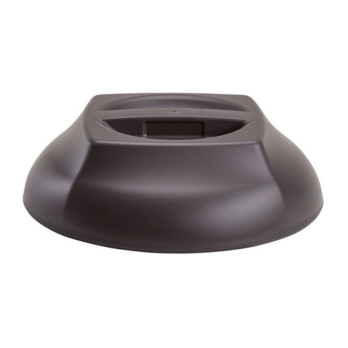 Cambro MDSHD9485 The Harbor Collection Smoked Metal 10 1/4" Insulated Polypropylene Dome - 12/Case
