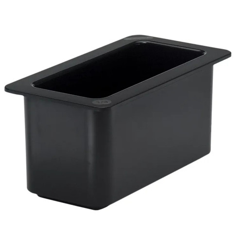 Cambro 36CF110 Coldfest 1/3 Size Black Food Pan 6" Deep
