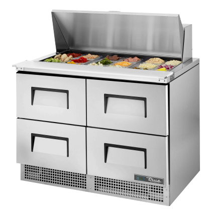 True TFP-48-18M-D-4 48.13" W Two-Section Two Door Sandwich/Salad Unit