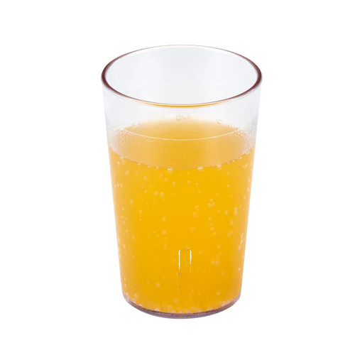 Cambro 800P2152 7.8 Oz. Clear SAN Plastic Textured Exterior Colorware Tumbler