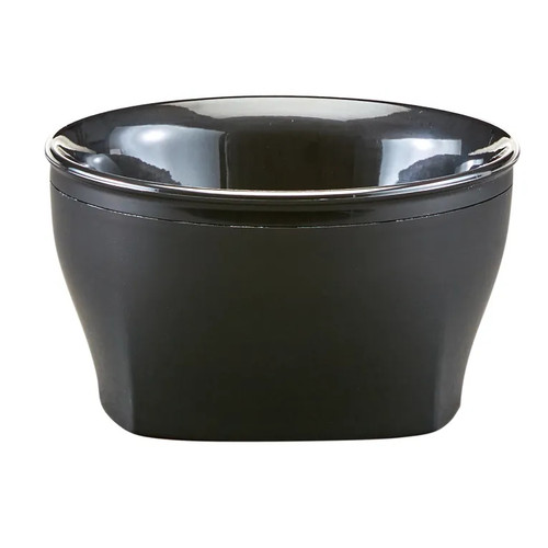 Cambro MDSHB9110 The Harbor Collection Black 9 oz Polypropylene Bowl - 48/Case
