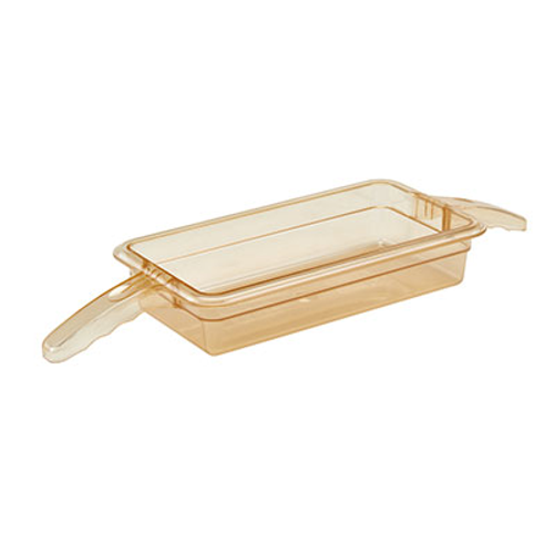 Cambro 32HP2H150 H-Pan 1/3 Size Amber High Heat Hot Food Pan 2-1/2" Deep