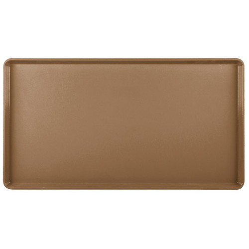 Cambro 1222D508 12" X 22" Rectangular Suede Brown Dietary Tray - 12/Case