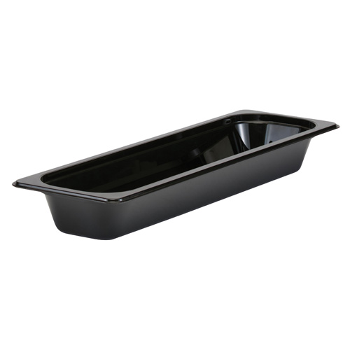 Cambro 22LPCW110 Camwear 1/2 Size Black Food Pan 2-1/2" Deep - 6/Case