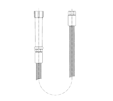 T&S Brass B-0020-Hm Hose 20" Flexible