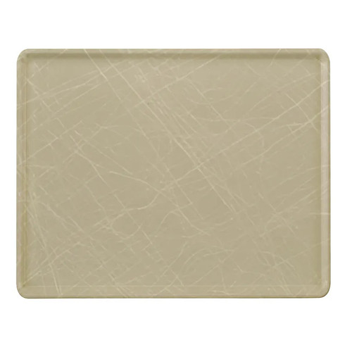 Cambro 1216D214 12" X 16" Rectangular Abstract Tan Dietary Tray - 12/Case