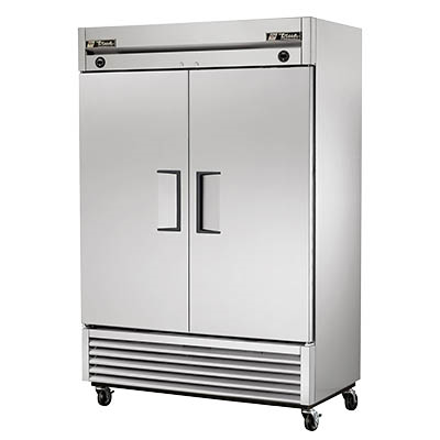 True T-49DT-HC 54.13" W Two-Section Solid Hinged Door Reach-In Refrigerator/Freezer