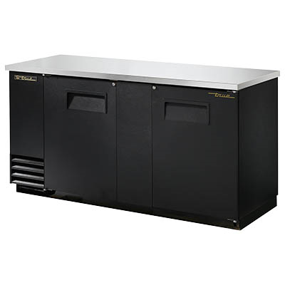 True TBB-3-HC 69.13"W Two-Section Solid Door Back Bar Cooler