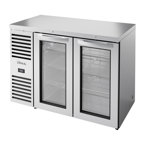 True TBR48-RISZ1-L-S-GG-1 48"W Two-Section Glass Door Refrigerated Back Bar Cooler