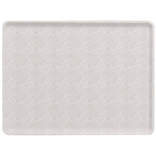 Cambro 1216D215 12" X 16" Rectangular Abstract Gray Dietary Tray - 12/Case