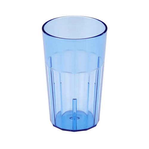Cambro NT14401 14 Oz. Slate Blue SAN Plastic Fluted Newport Tumbler - 36/Case