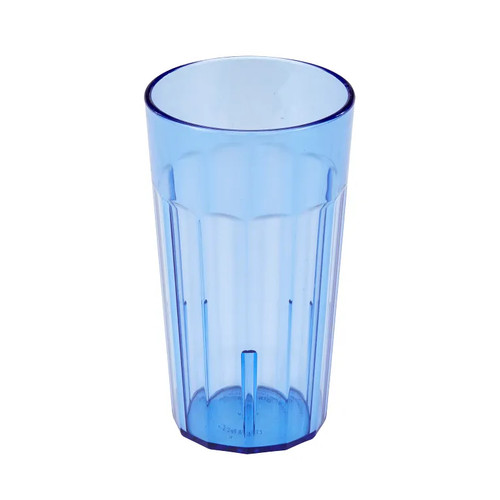 Cambro NT12401 12.6 Oz. Slate Blue SAN Plastic Fluted Newport Tumbler - 36/Case