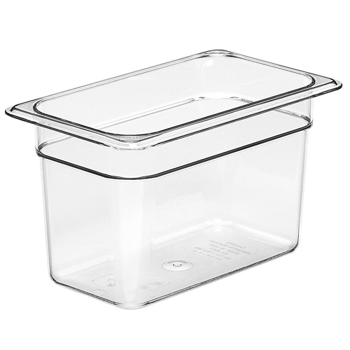 Cambro 46CW135 Camwear 1/4 Size Clear Food Pan 6" Deep - 6/Case