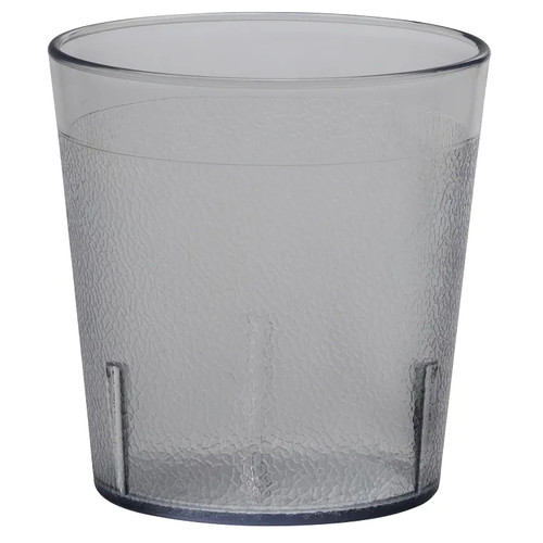 Cambro 900P2152 9.7 Oz. Clear SAN Plastic Textured Exterior Colorware Tumbler - 24/Case