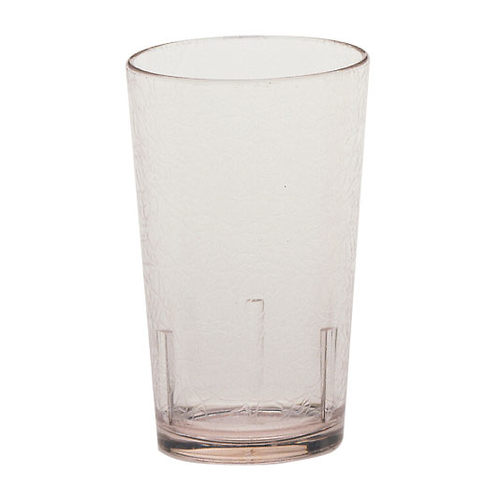Cambro D8152 8 Oz. Clear SAN Plastic Crackled Design Del Mar Tumbler - 36/Case