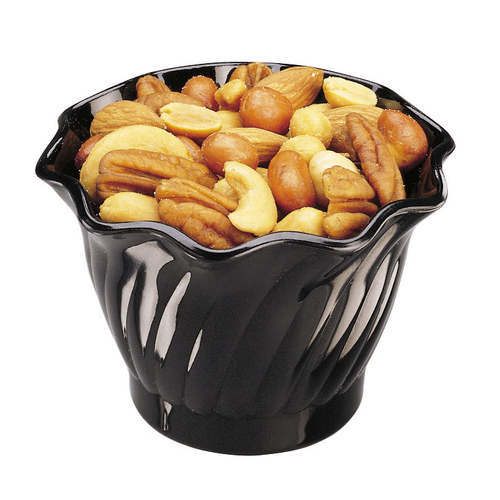 Cambro SRB5CW110
 3"
 5 oz
 PolyCarbonate
 Black
 Swirl Bowl - 24/Case