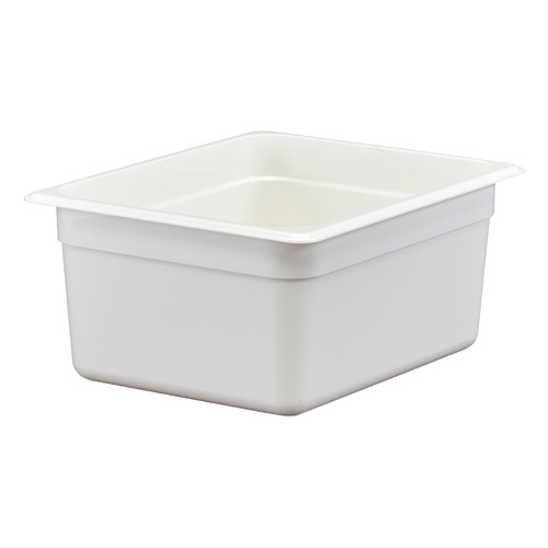 Cambro 26CW148 Camwear 1/2 Size White Food Pan 6" Deep - 6/Case