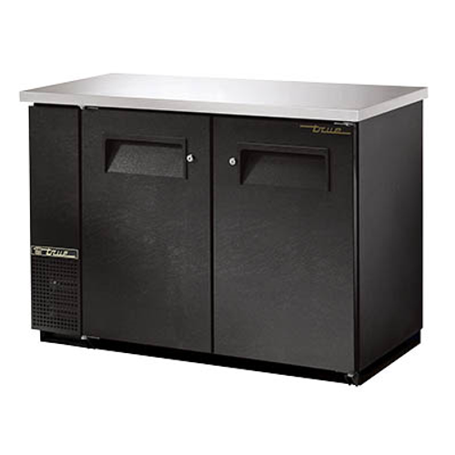 True TBB-24-48-HC 49.13"W Two-Section Solid Door Back Bar Cooler
