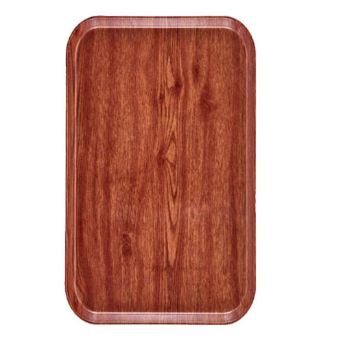 Cambro 1219D304 12" X 19" Rectangular Country Oak Dietary Tray - 12/Case